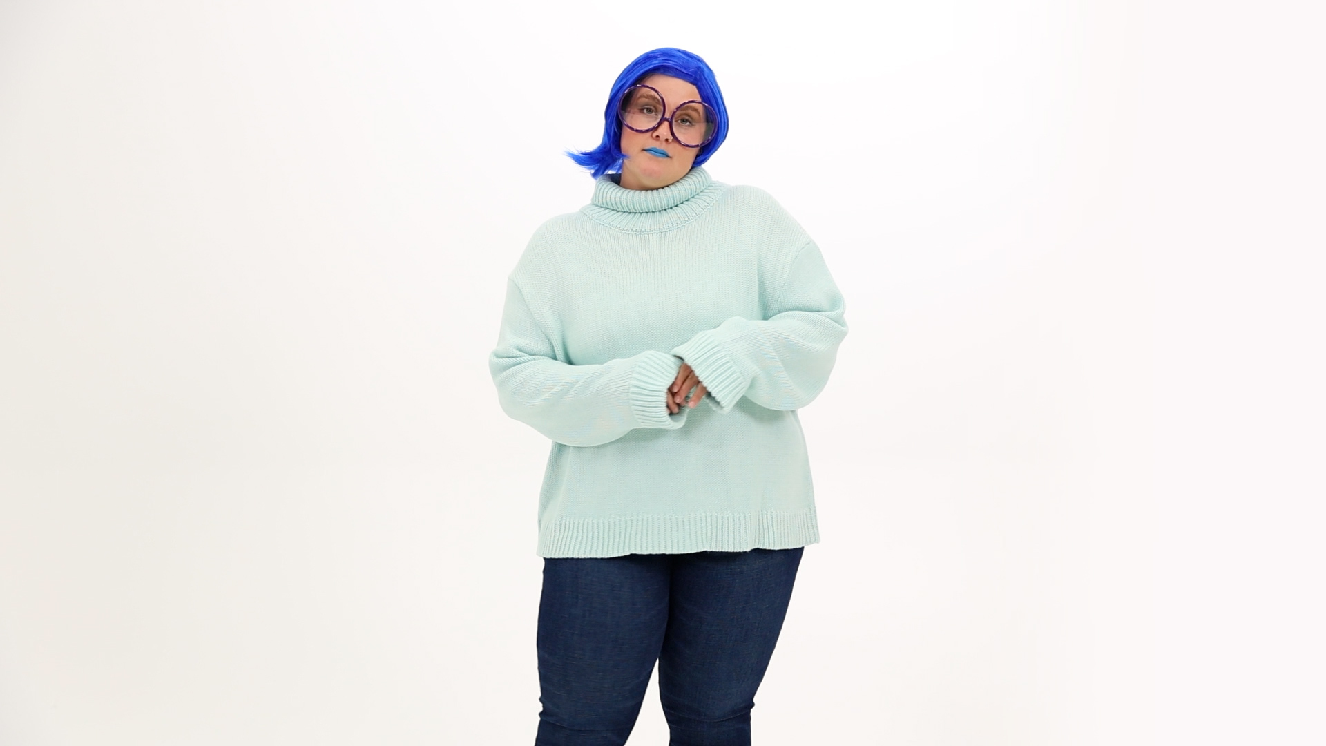 FUN4742PL Plus Size Disney and Pixar Sadness Costume for Women